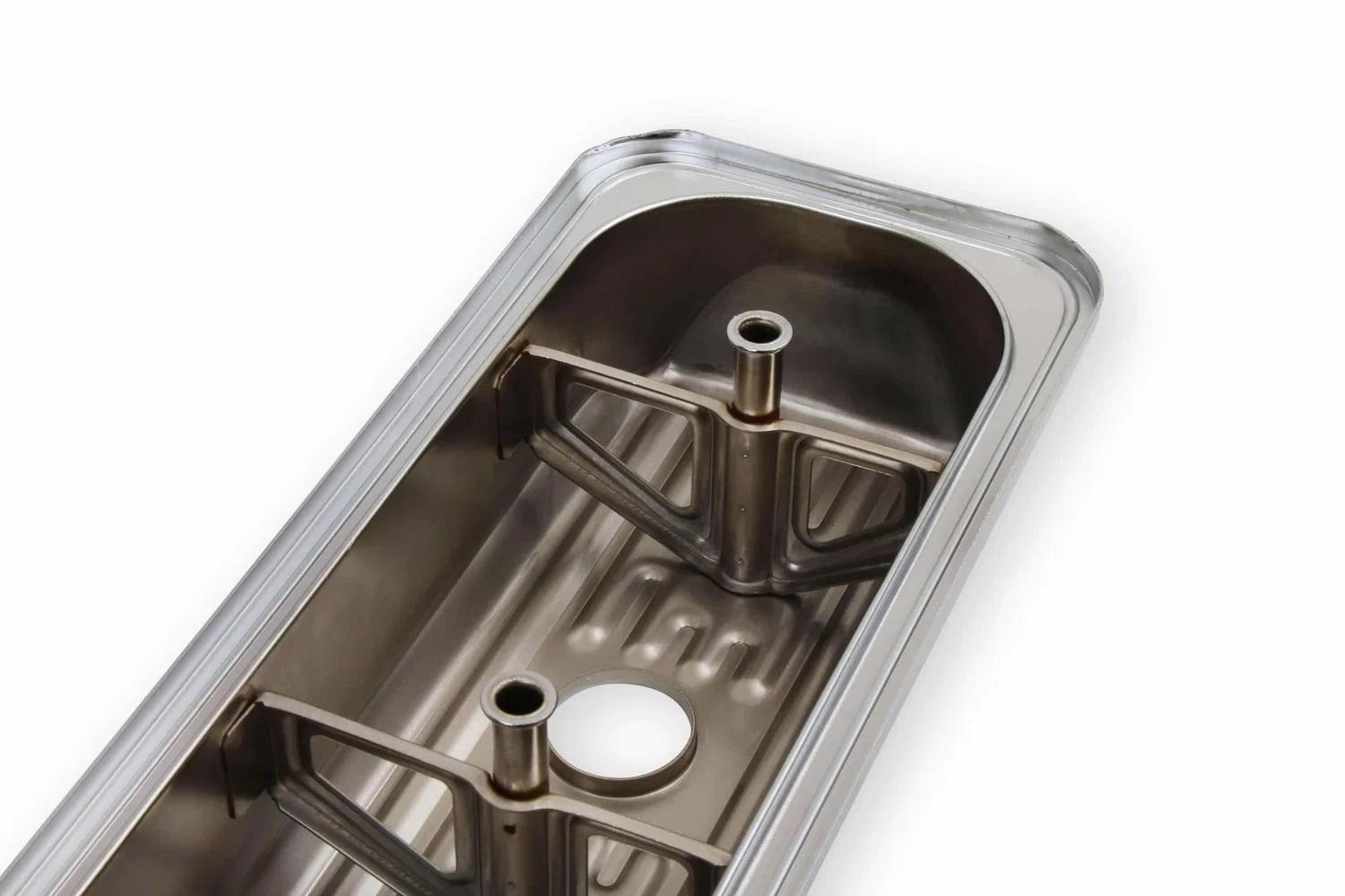 Mr. Gasket Chrome Valve Covers - Finned - 9415